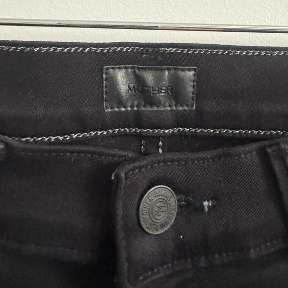 MOTHER The Rascal Ankle Fray Wash Black Size 28 B2124 - Picture 4 of 6